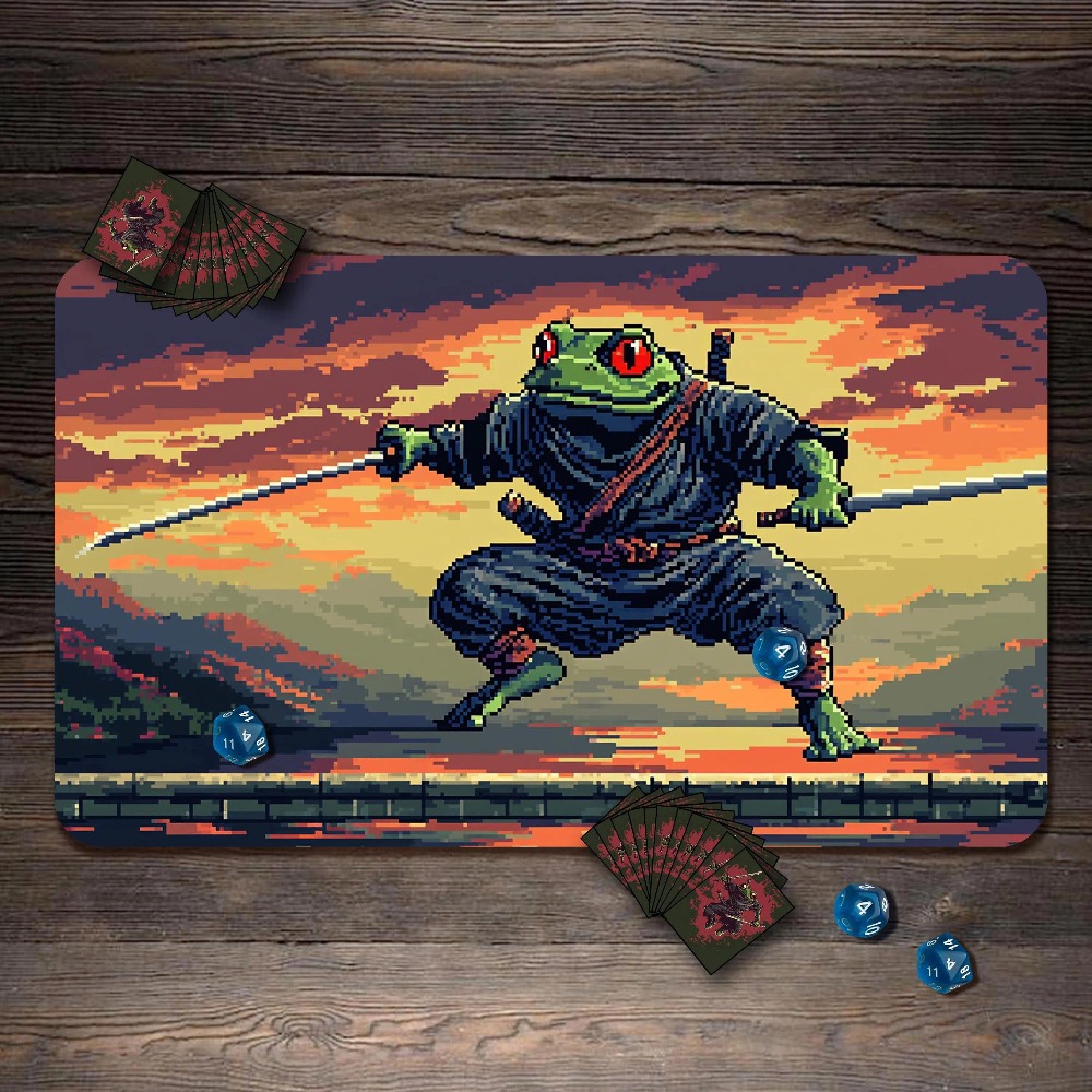 Retro Pixel Frog Samurai Gamin - đánh giá và giá Retro Gaming Desk