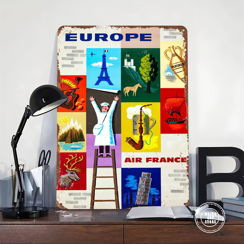 Europe Air France Travel Metal - đánh giá và giá Retro Gaming France