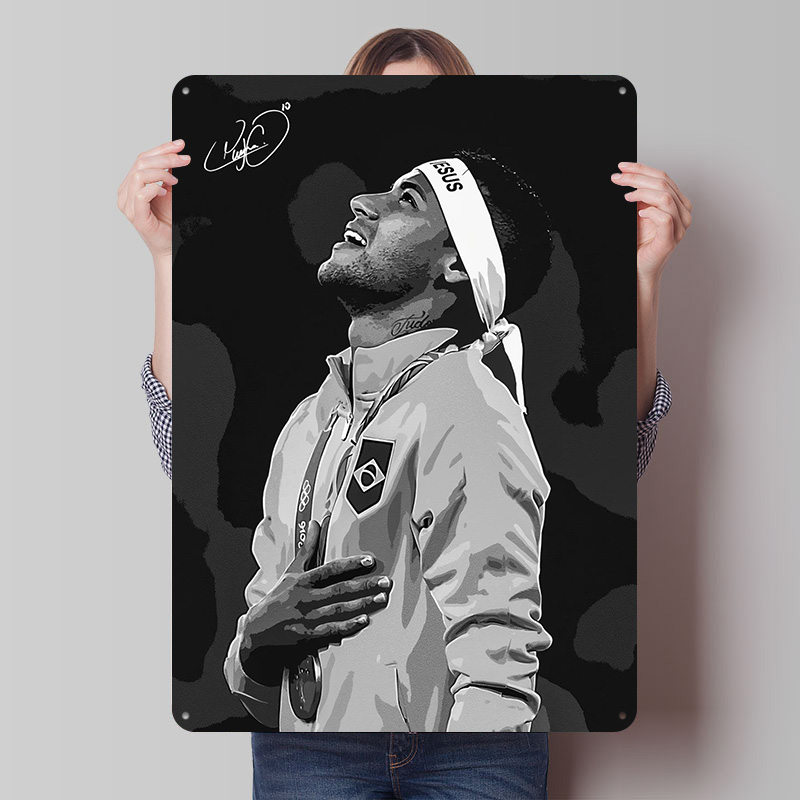 Neymar Jr. Portrait Poster Cus - đánh giá và giá Retro Gaming Desk