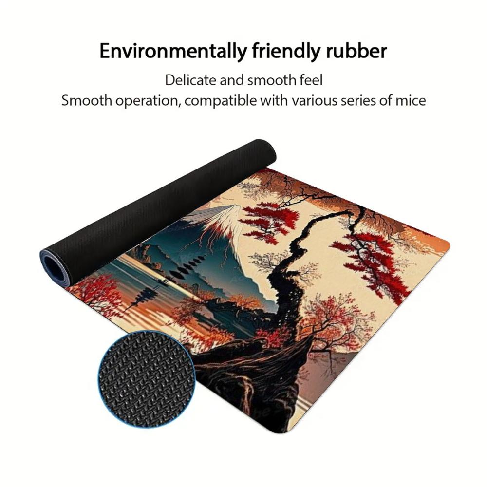 Ukiyo-e Red Maple Mount Fuji L - đánh giá và giá Retro Gaming Desk