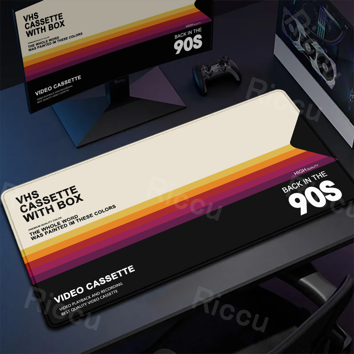 Retro VHS Style Mouse Pad Xxl  - đánh giá và giá Retro Gaming Rug