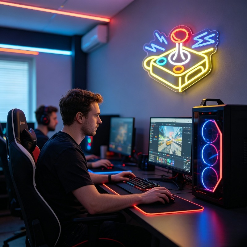 Arcade Joystick Neon Sign LED  - đánh giá và giá Retro Gaming Gameboy