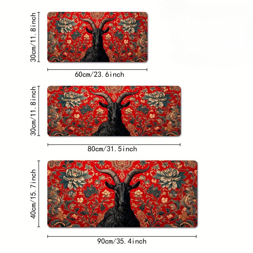 Retro patterns and black goat  - đánh giá và giá Retro Gaming Rug