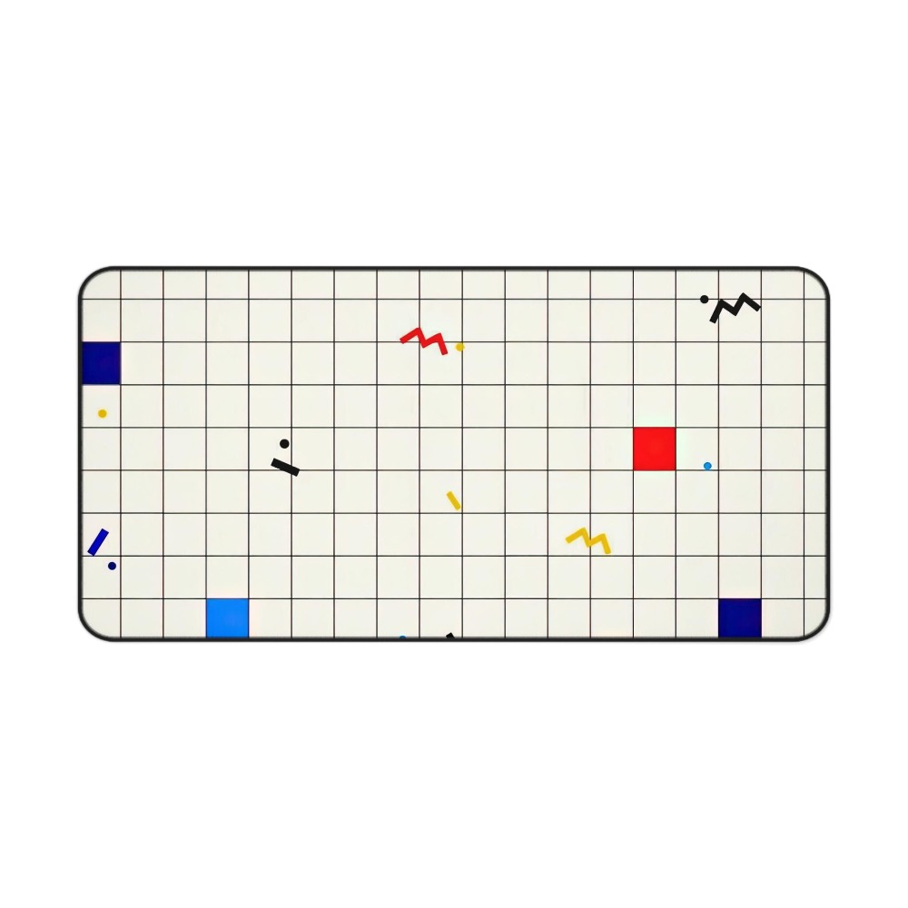 Retro Geometric Grid Desk Mat  - đánh giá và giá Retro Gaming Desk