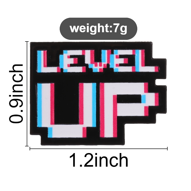 Level Up Glitch Pixel Badge Re - đánh giá và giá Retro Gaming Accessories