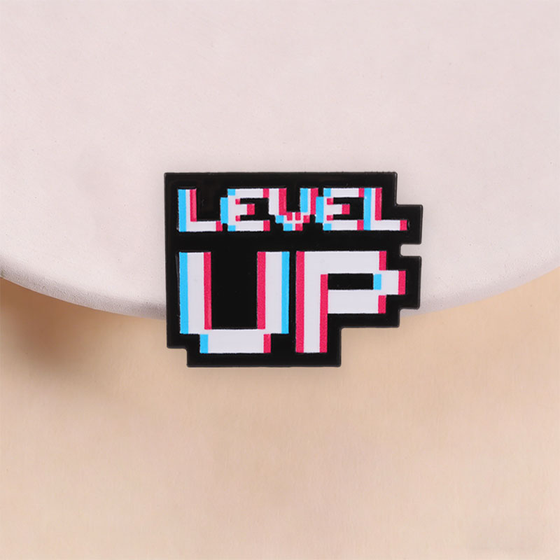 Level Up Glitch Pixel Badge Re - đánh giá và giá Retro Gaming Accessories