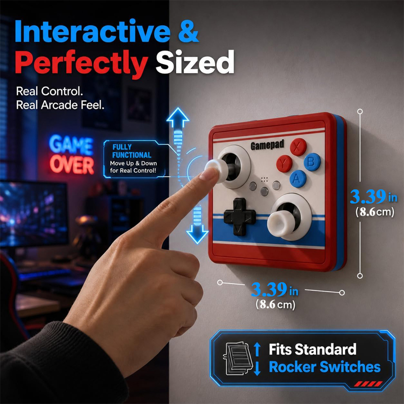 Drill-Free Light Switch Cover  - đánh giá và giá Retro Gaming Joystick