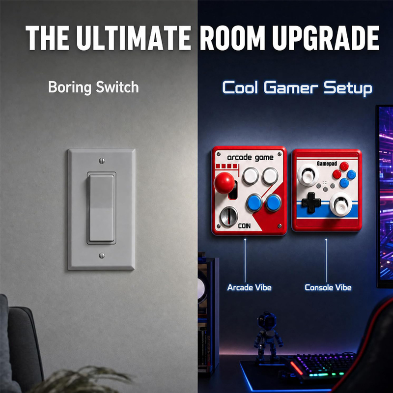 Drill-Free Light Switch Cover  - đánh giá và giá Retro Gaming Joystick