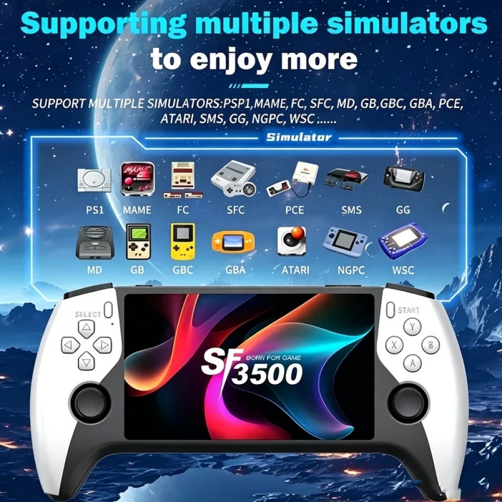 SF3500 5 inch Handheld Game Co - đánh giá và giá Retro Gaming Setup