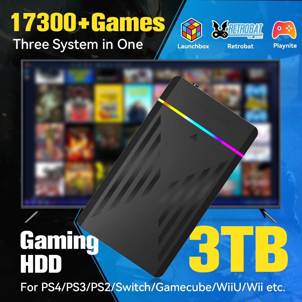 3TB Portable Gaming HDD Launch - đánh giá và giá Retro Gaming Joystick